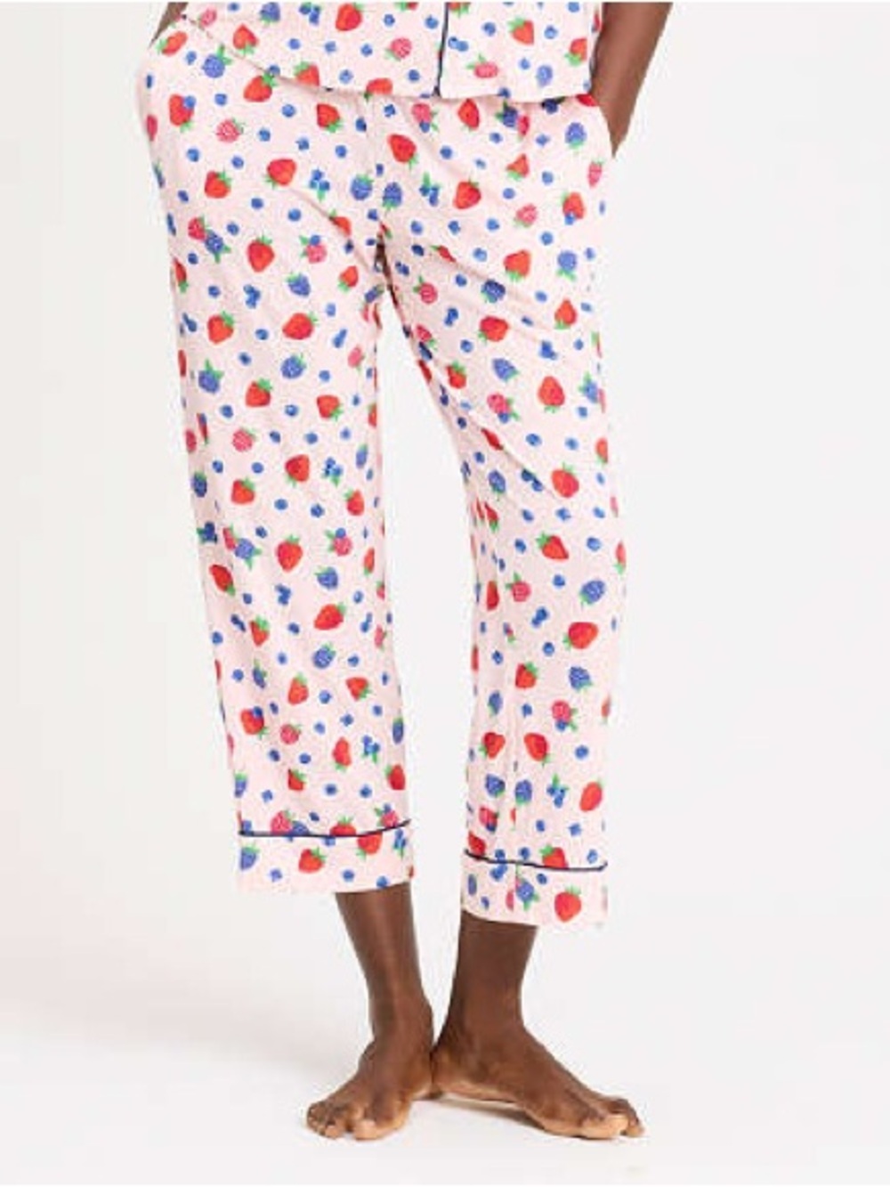 Kate Spade Mixed Berries Cropped Pj Pants Size Small
